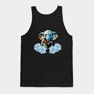 Cute little elephant with fairy Tank Top